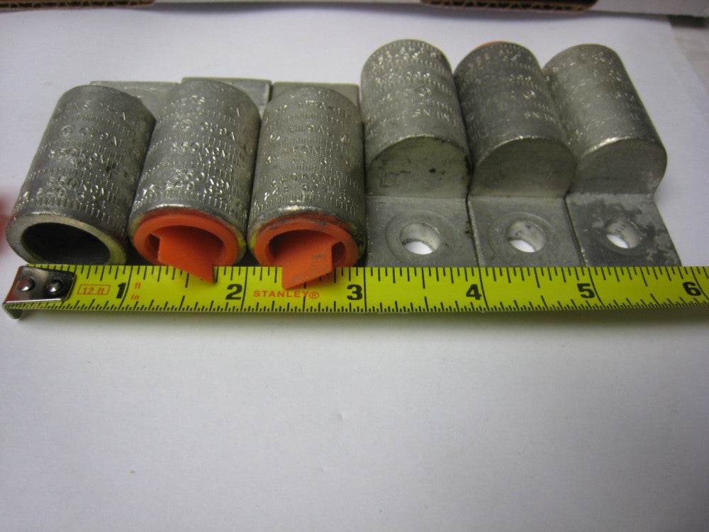  SIEMENS Lugs LOT of 6 yes 6  # 11A-1B49-01  5/8" ID for wire 