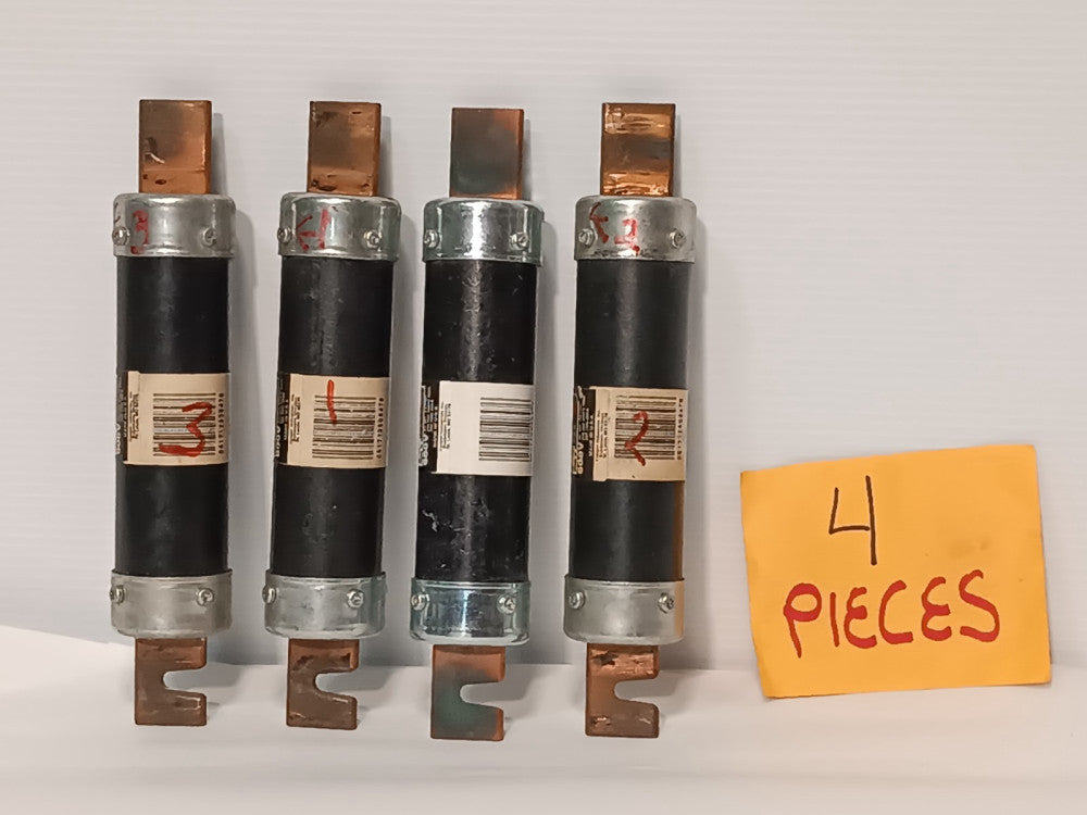 Lot of 4 Fusetron FRS-R-175  Dual-Element Time-Delay RK5 Fuse, 175A, 600VAC