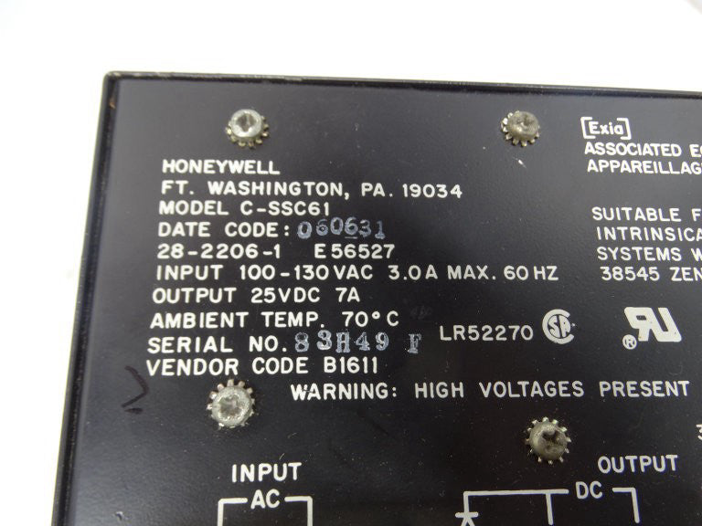 HONEYWELL C-SSC61 POWER SUPPLY (148210 - USED)