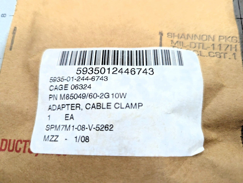 (6) Amphenol Circular MIL Spec Strain Relief Backshell M85049/60-2G10W [A8B1]