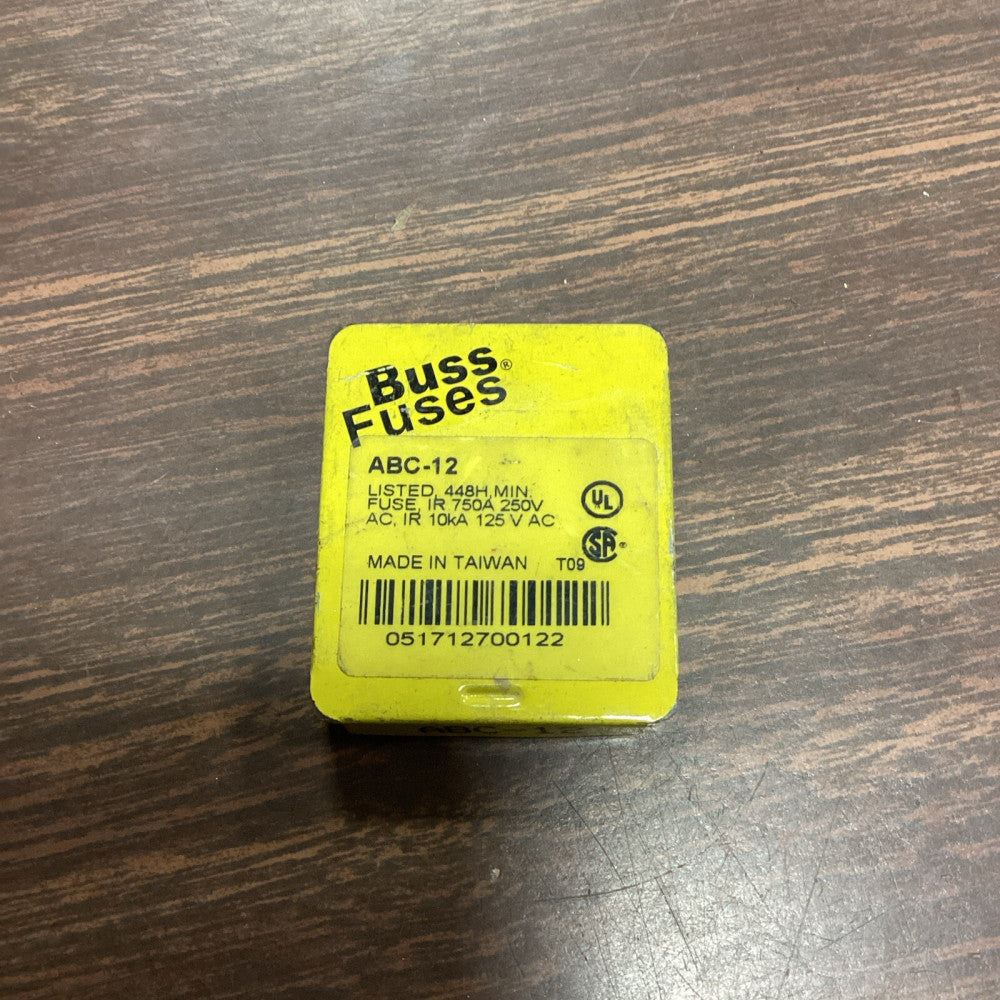 Buss Bussmann ABC-12 FUSES Box of 5