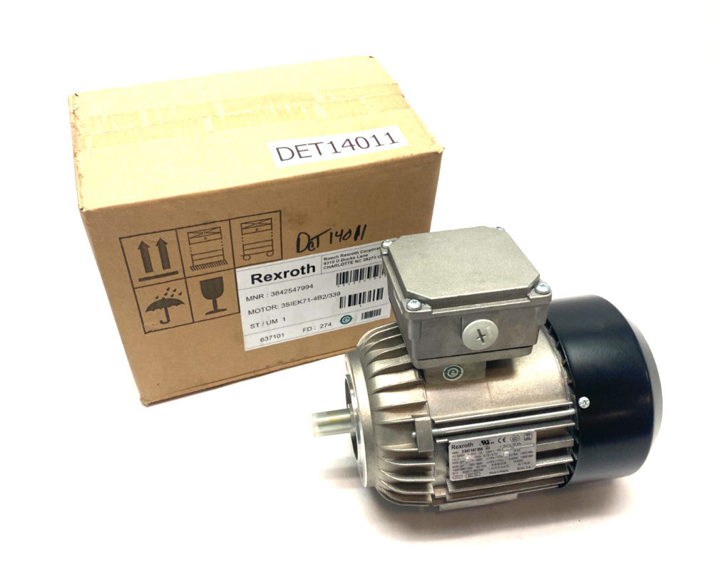 Bosch Rexroth 3842547994 Electric Motor 3-Phase 0.42kW 3SIEK71-4B2/339
