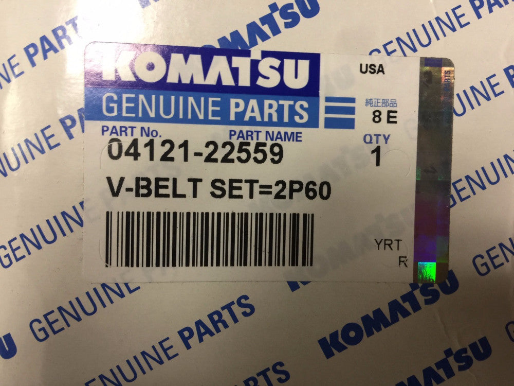 04121-22559 Komatsu V-Belt Set = 2P60