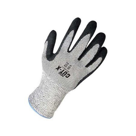 Bdg 99-1-9701-10 Coated Cut-Resistant Gloves, Latex, Rough, Palm, Not Rated