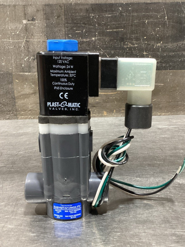 PLASTOMATIC EASYMT4V12W24-PV 140PSI 1/2"