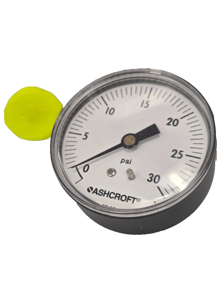 ASHCROFT 33HR21 COMMERCIAL PRESSURE GAUGE 30-5 IN HG VACUUM OD 3" SIZE 3/8"