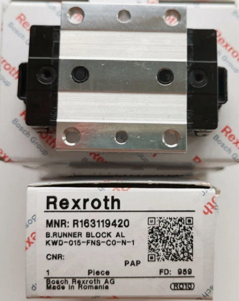 One Brand New REXROTH R163119420 Runner Block Ball Bearing