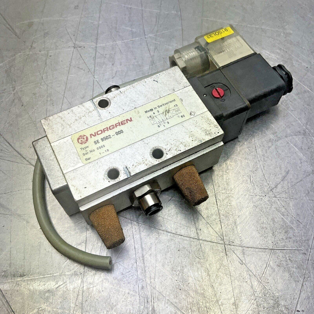 Norgren SE 9502-000 Pneumatic Solenoid Valve 1-10 Bar Used