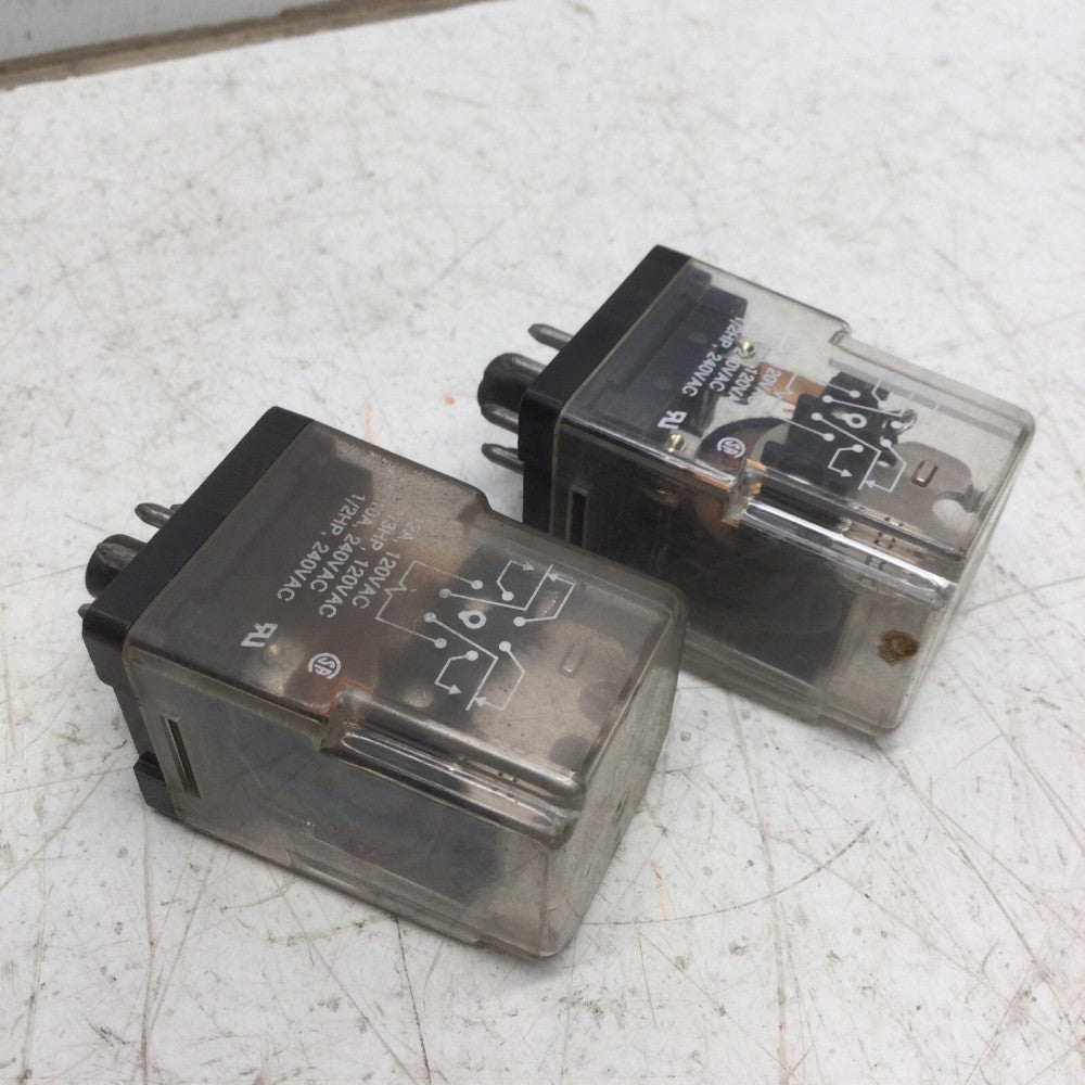 POTTER & BRUMFIELD KRPA-11DG-12 RELAY 12VDC 12A 120VAC 10A 240VAC 1/3-1/2HP (2PK