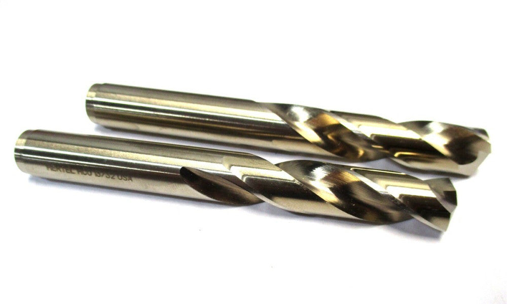 NEW (74130378) 13/32 x 3-5/16 RH Split Point Screw Machine Stub Drill - 2 PC