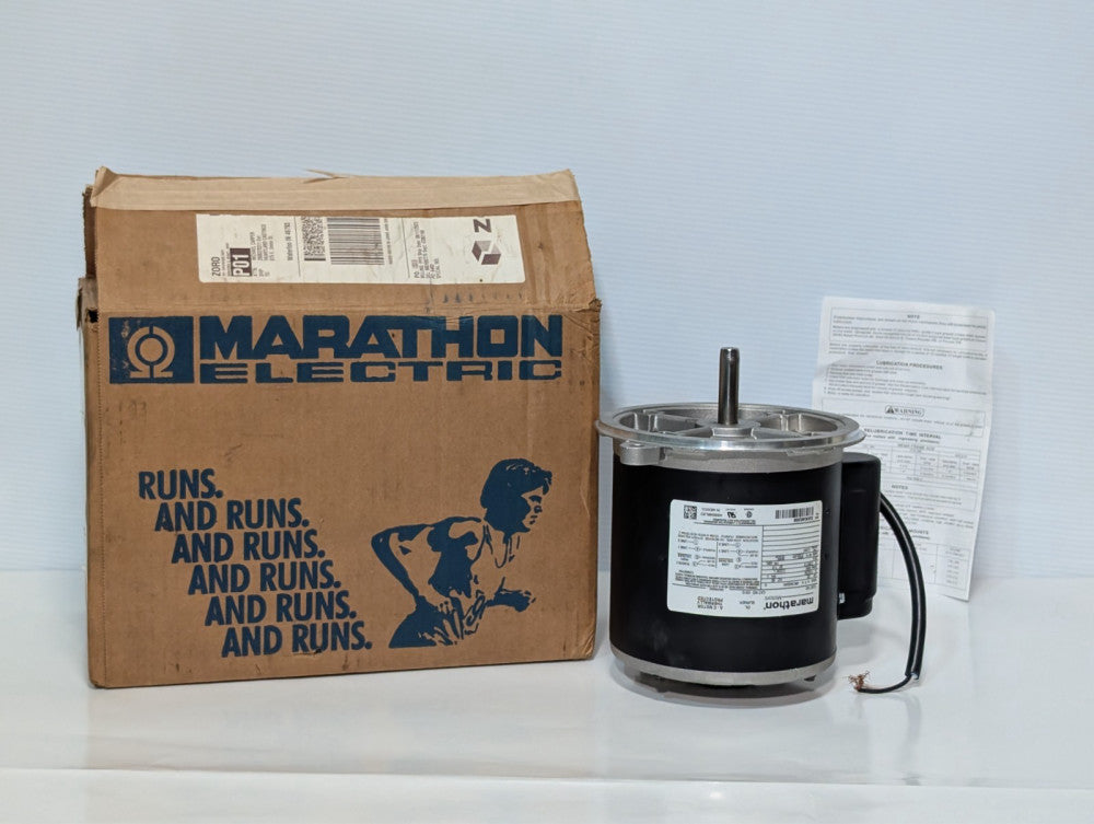 Marathon 048C34S24 1/5HP motor, 3450RPM, 115/230VAC, 1 phase, 48N