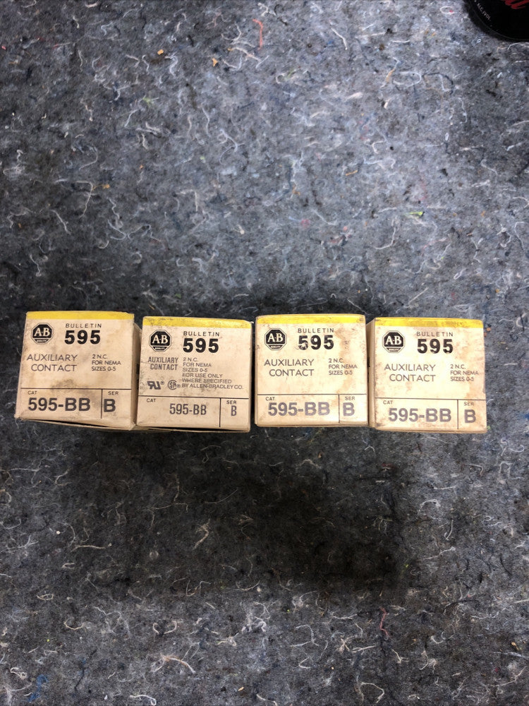 Allen Bradley 595-BB Series-B Auxiliary Contact New In Box. Lot Of 4