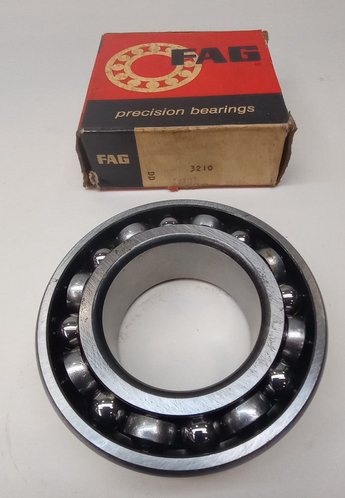 FAG 3210 Angular Contact Ball Bearing 50 x 90 x 1.1875in Double Row