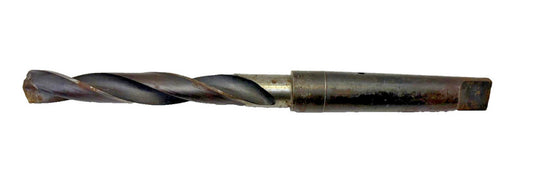 #3 MORSE TAPER SHANK DRILL BIT, SPIRAL 2 FLUTE, OAL 10-3/8"