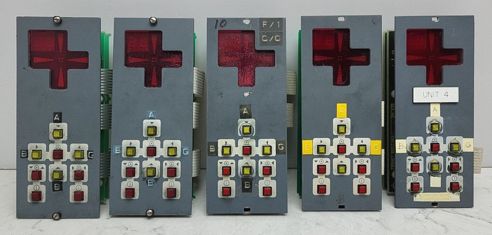 5 Pack PressTech Controls Crosfield 7602-9980-00B Control Panel Unit w/ Board