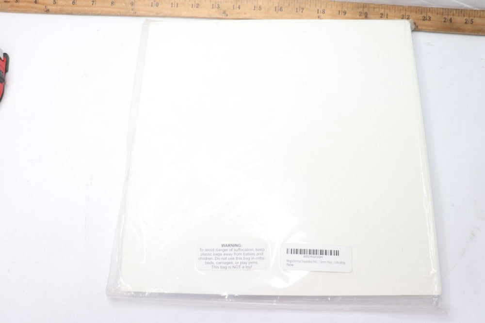 (3-Pk) Mega Format Expanded PVC Plastic Sheets Rigid White 