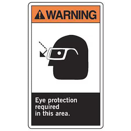 ACCUFORM MRPE300VA Warning Sign,14X10",Orn and BK/Wht,Al, MRPE300VA