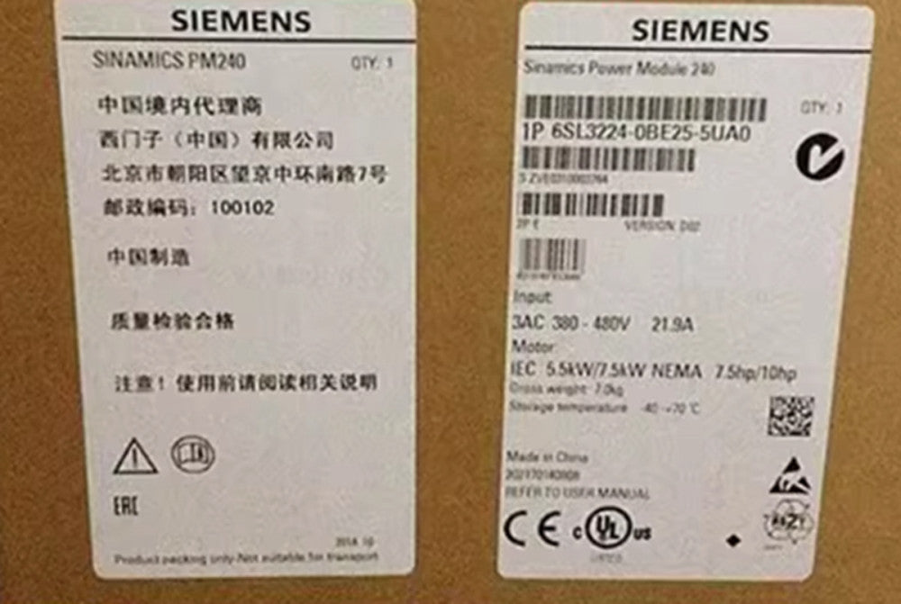 One Brand New Siemens 6SL3224-0BE25-5UA0 6SL3 224-0BE25-5UA0