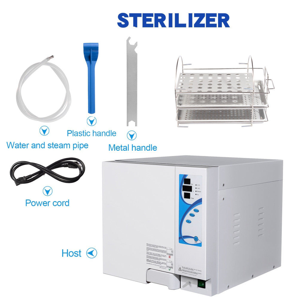18L Class N Dental Autoclave Pressure Steam Sterilizer with Drying Function US