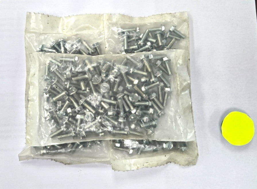 UNBRANDED SLOTTED HEX WASHER HEAD BOLTS #8-32 X 1/2"  LOT OF 300
