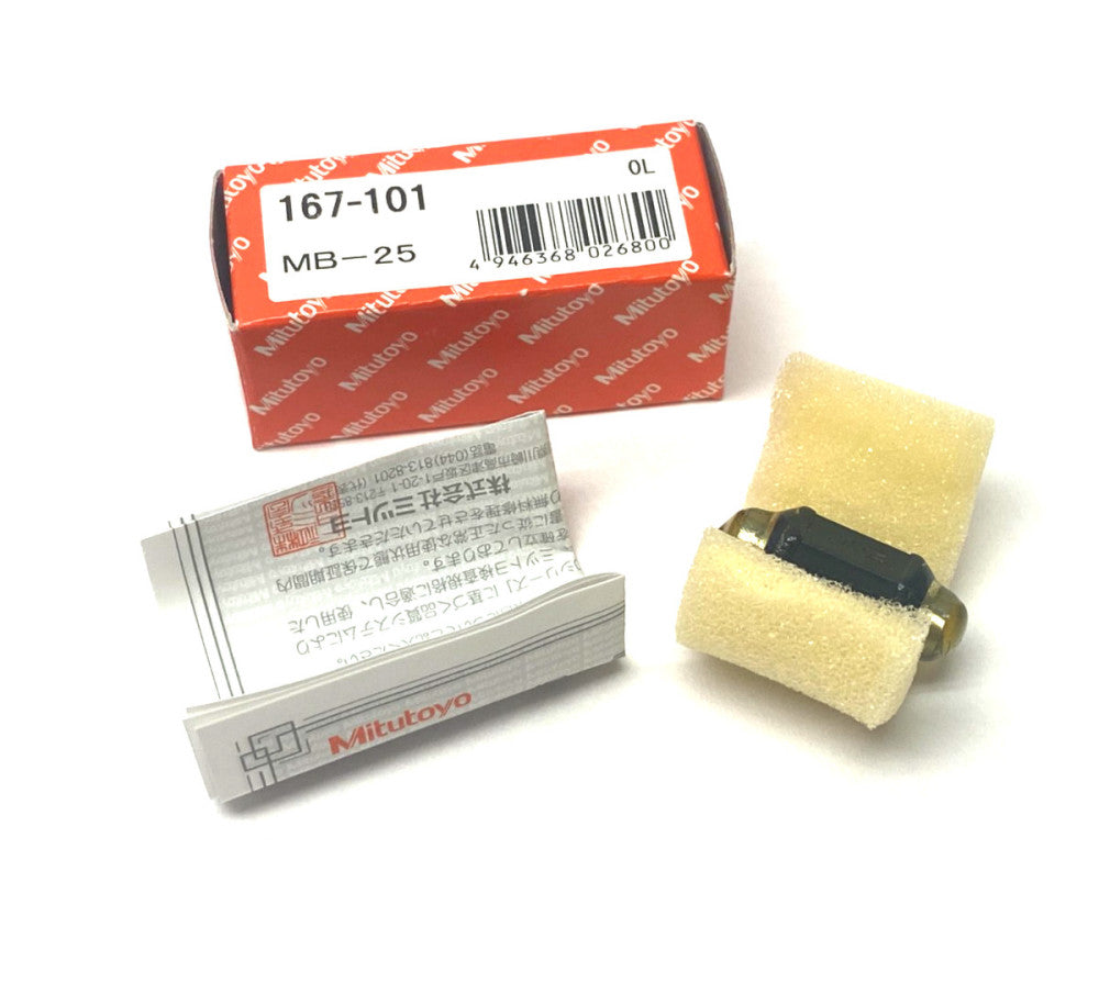 Mitutoyo 167-101 Metric Micrometer Standard 25mm MB-25