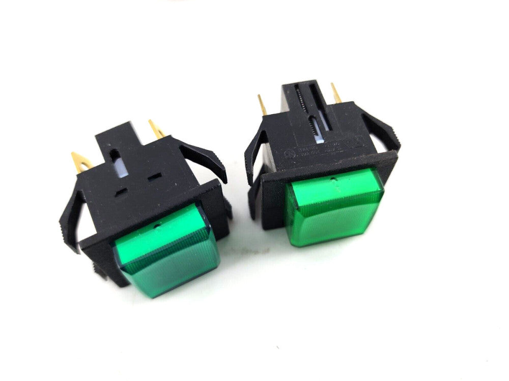 2pcs Bunn 28296.0000 Momentary Push Switch Dispenser DPST Green