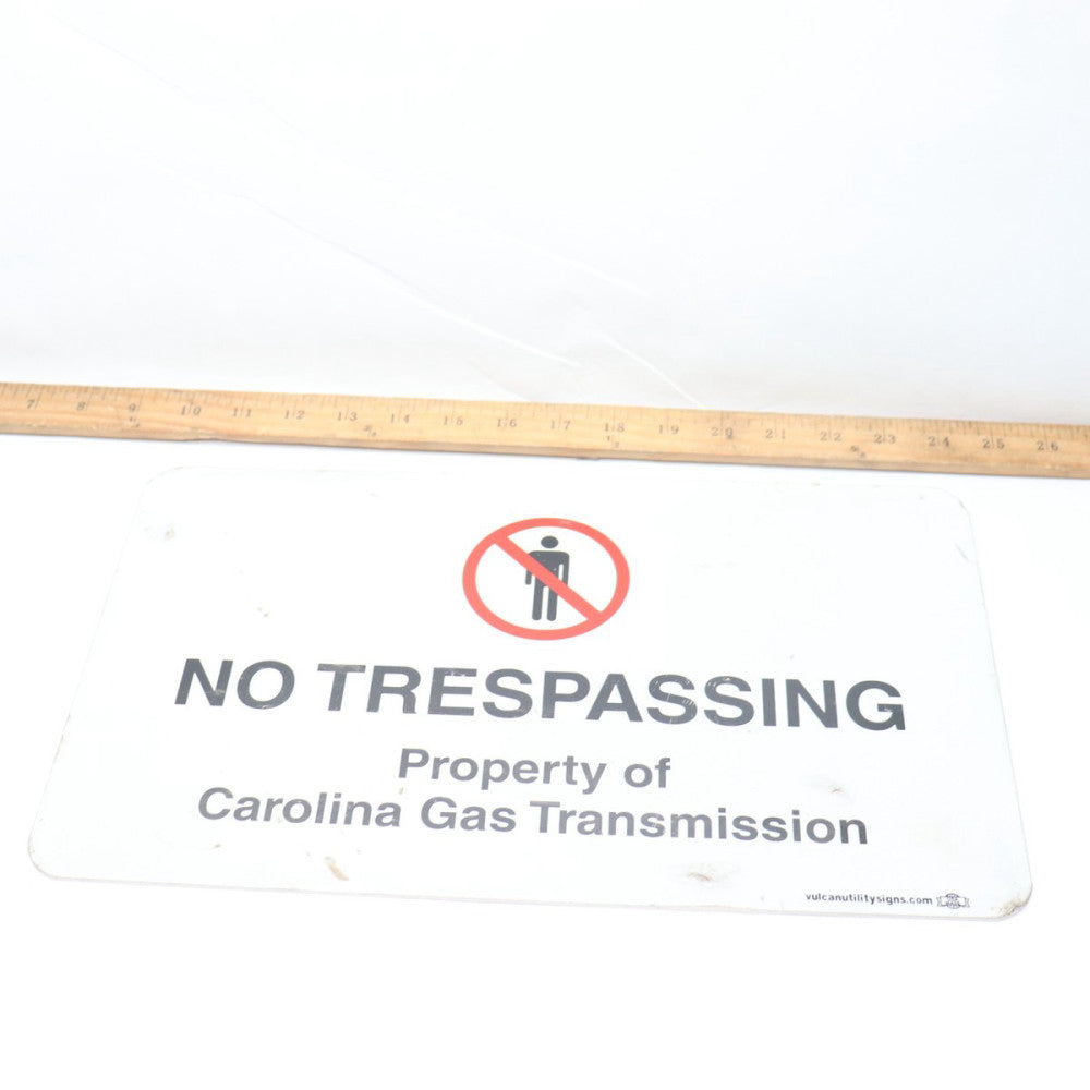 No Trespassing Property Of Carolina Gas Transmission Sign 15" x 19"