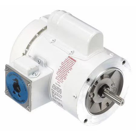 Leeson 114313.00 Washdown Motor,1/2 Hp,Face,10-7/8 In. L