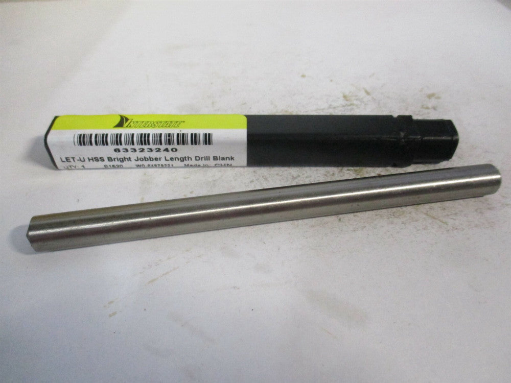 (63323240) Letter U 5" OAL Bright Finish HSS Long Drill Blank 