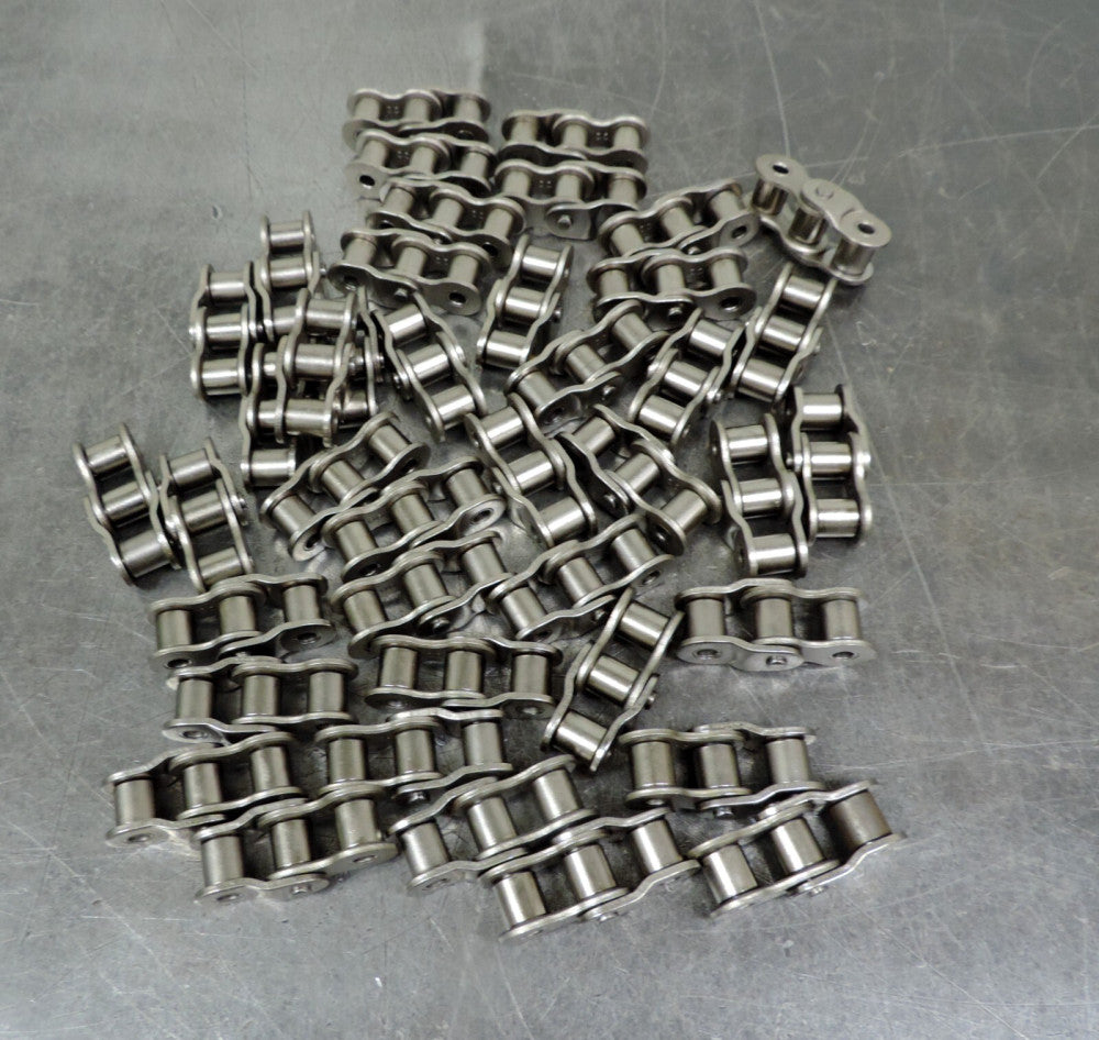 Size 60 Double Roller Link & Chain Offset Link Lot of Forty One (41 )