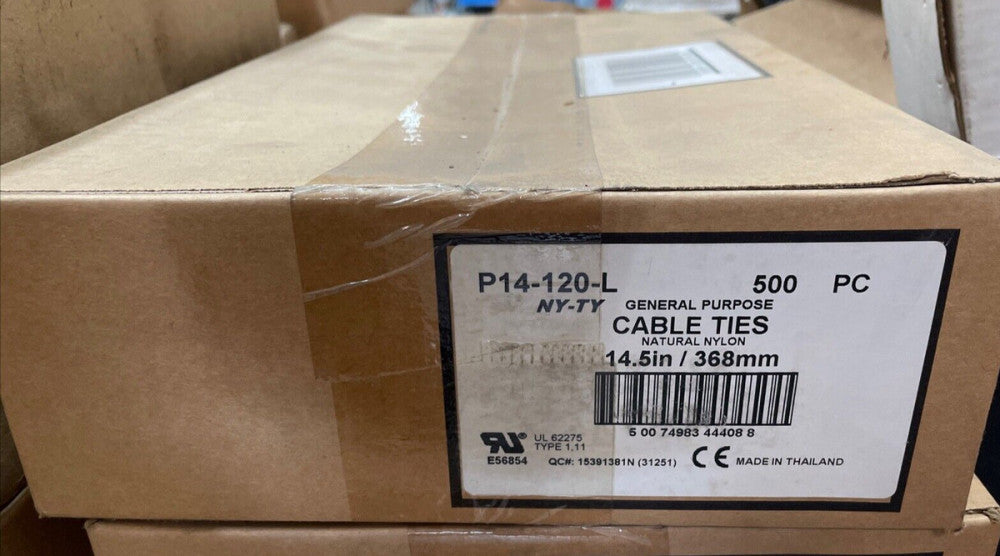 500 PC Panduit  P14-120-L Weather Resistant Nylon Cable Ties 14.5in / 368mm
