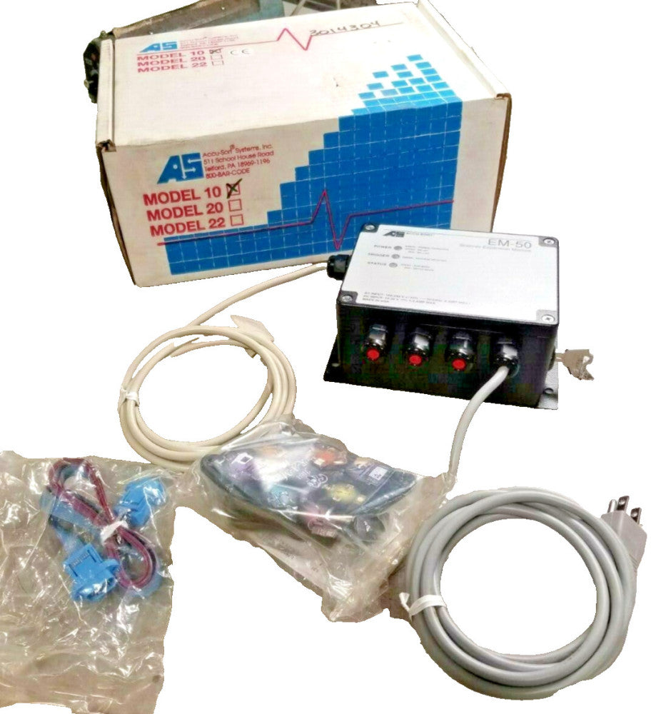 NEW ACCU-SORT EM-50 SCANNER EXPANSION MODULE 100-240 VAC 15-30 VDC