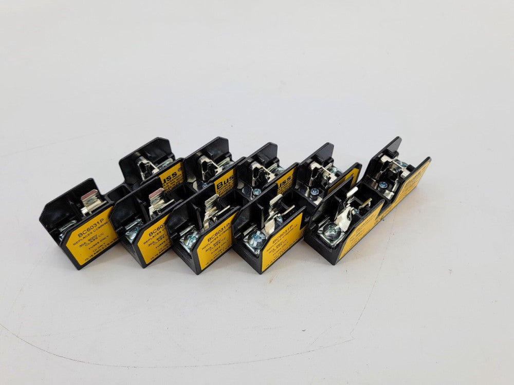 Lot of 5 New Bussmann BC6031P Fuse Holder 30A 600V Class CC