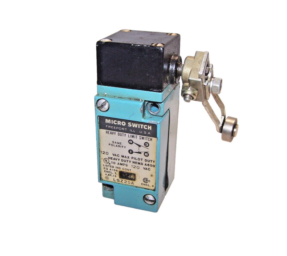 HONEYWELL MICRO SWITCH HEAVY DUTY LIMIT SWITCH 10 AMP 120 VAC LSZ25A 