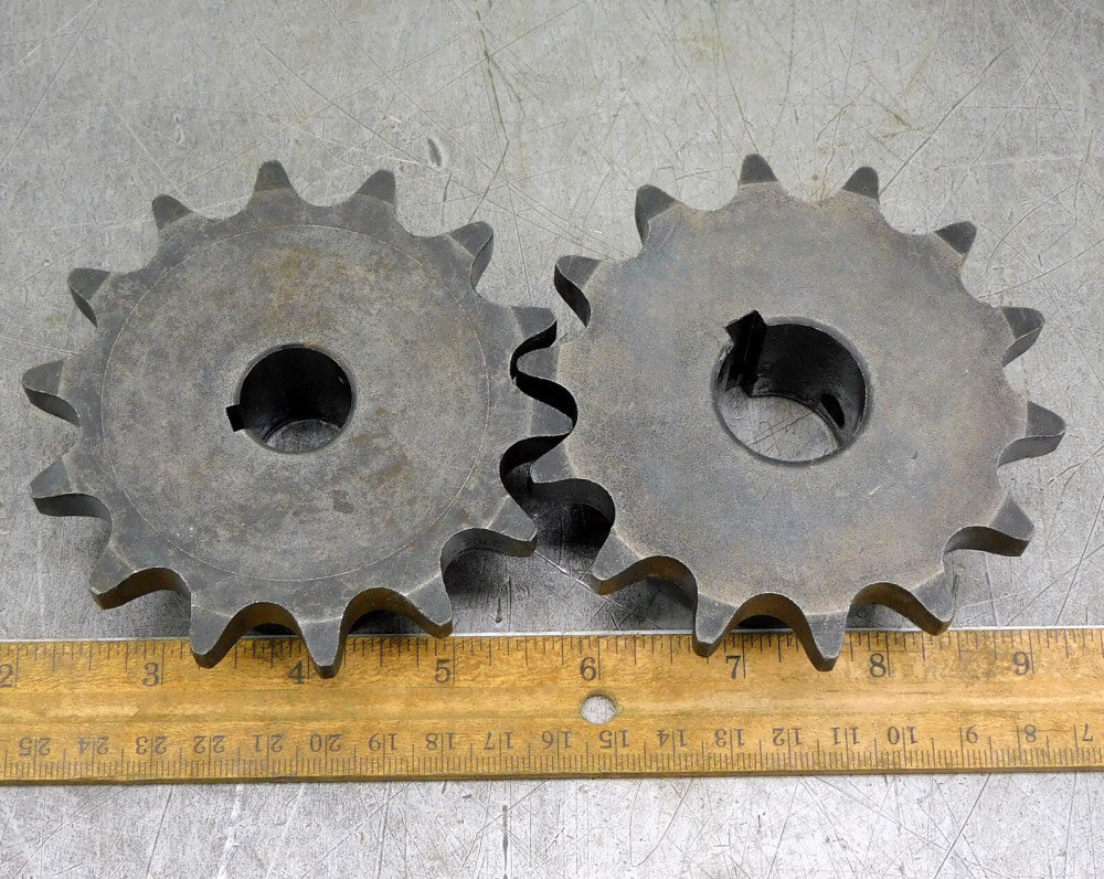 Martin 60BS40 Roller Chain Sprocket #60 40 Teeth 3/4" & 1" Bore Keyed Lot of Two