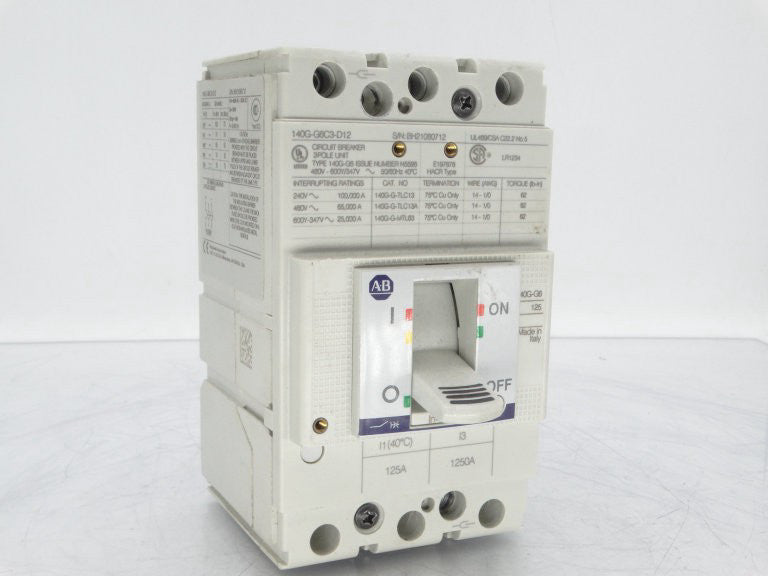 ALLEN BRADLEY 140G-G6C3-D12 CIRCUIT BREAKER USED