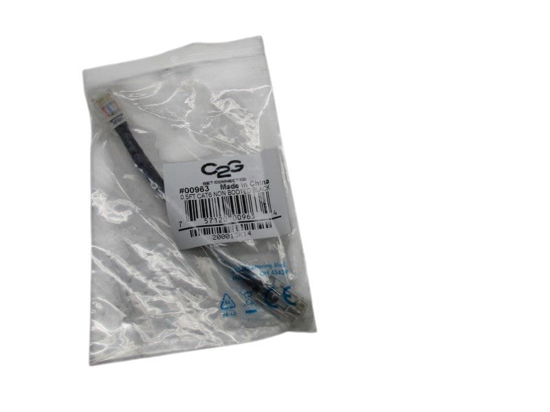C2G 00963 0.5FT CAT6 NON BOOTED  NSMP