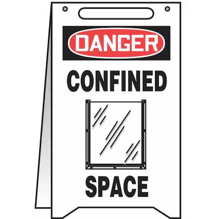 Condor 487C80 Floor Sign, 20 In H, 12 In W, Plastic, English, 487C80