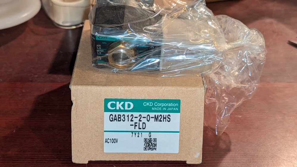 (1) CKD Solenoid Valve GAB312-2-0-M2HS-FLD New & Sealed
