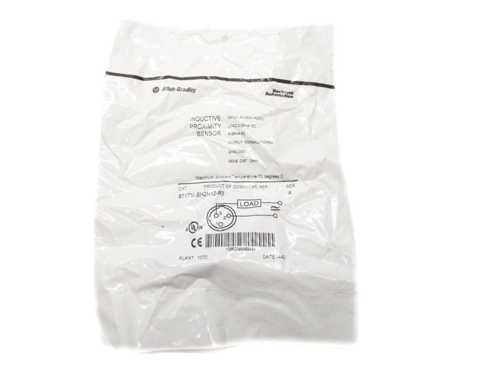 ALLEN BRADLEY 871TM-BH2N12-R3 SER. A 20-250VAC/DC NSMP