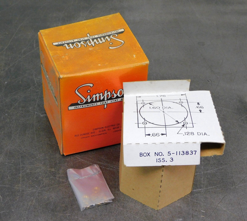 Simpson 1212 DC Analog Panel Volt Meter 0-300V SK525-425