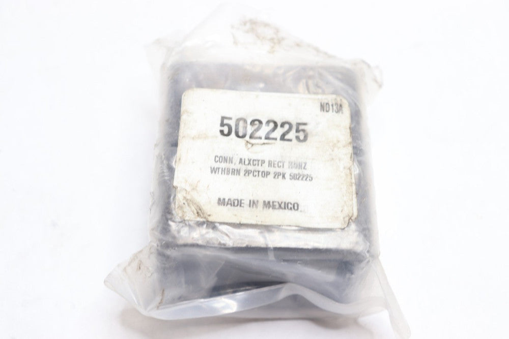 (2-Pk) Connector ALXCTP RECT HORZ WTHBRN 2PCTOP 502225