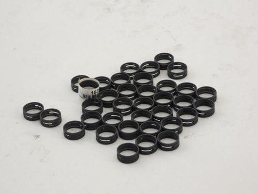 *Lot of 36* Neutrik XXR-0 Black Color Coding XLR Cable Ring - NEW Surplus!