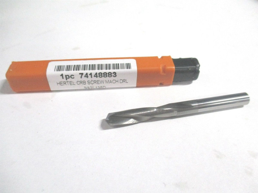 (74148883) 7/32" x 1-1/4" x 2-3/8" 135° Carbide Screw Machine Spiral Drill Bit 