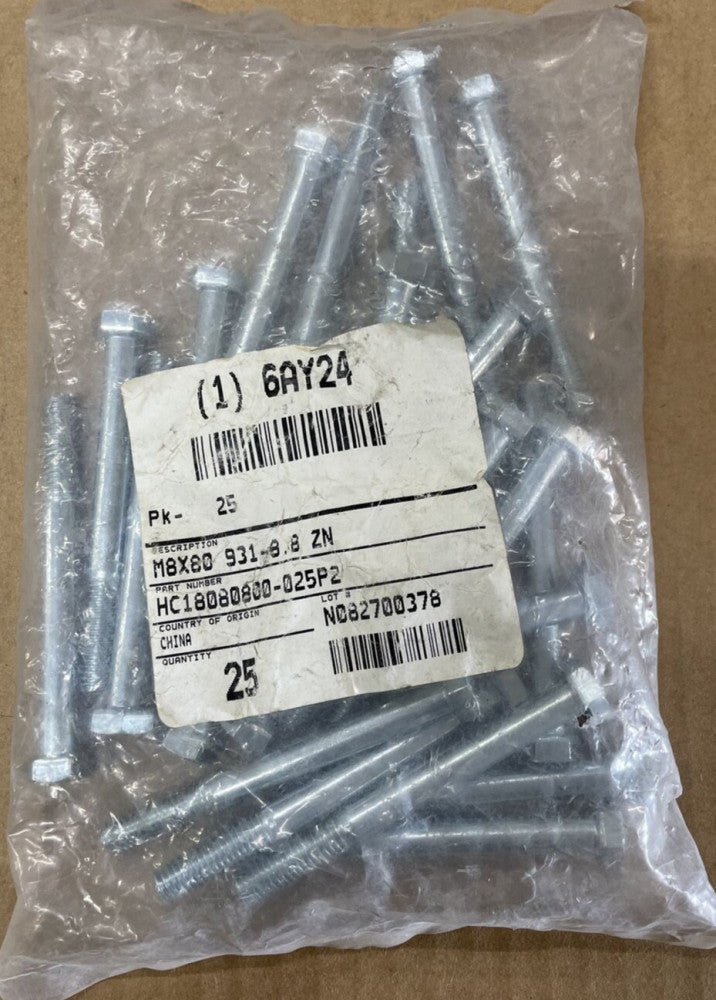 M8X80 931-8.8 ZN 6AY24