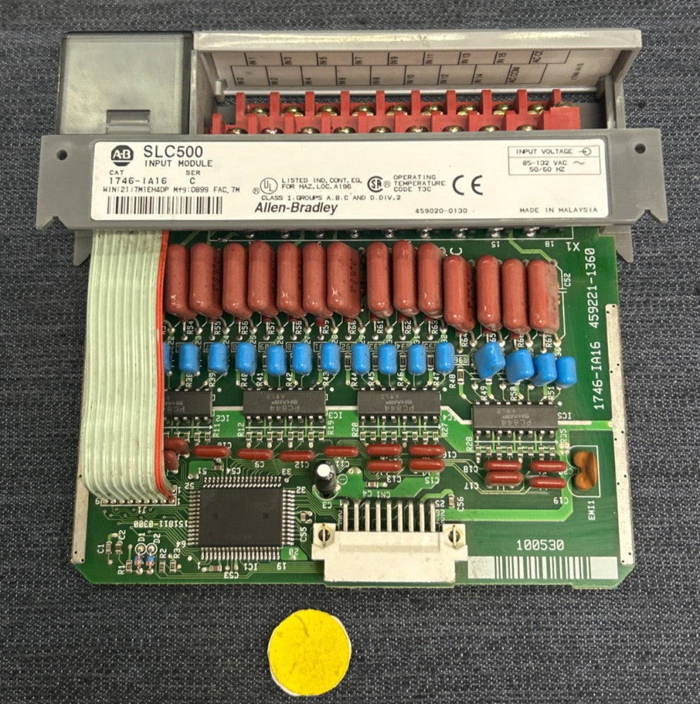 ALLEN-BRADLEY SLC500 INPUT MODULE CAT NO 1746-IA16 SERIES C