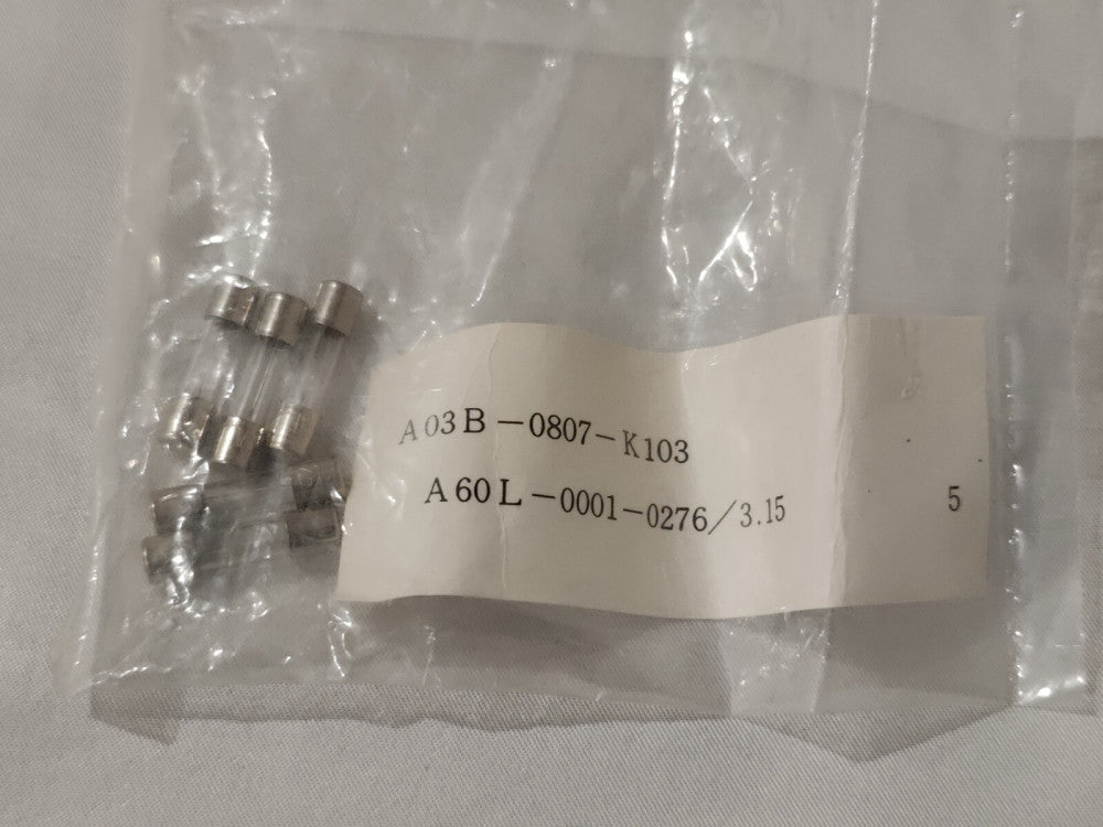 Fanuc A03B-0807-K103 Fuse A60L-001-0276/3.15 (Pack of 5)