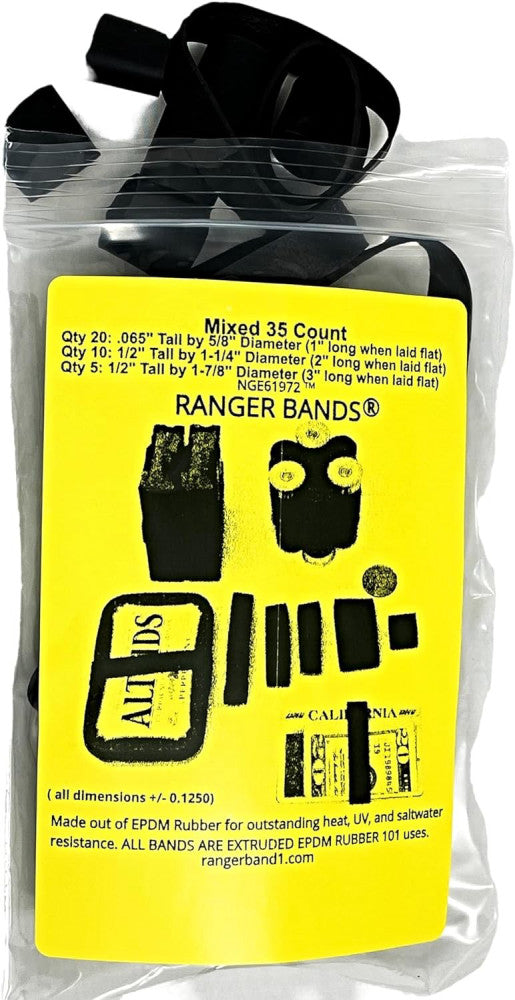 Ranger Bands® 35 Count Mixed Made from EPDM Rubber for Camoflauge 