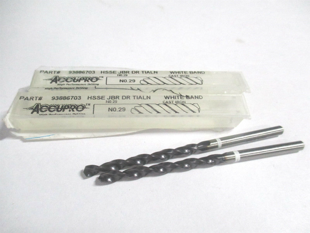 (1W60345-AC) 39mm x 70mm #29 118° Cobalt Straight Shank Jobber Drill - Qty 2