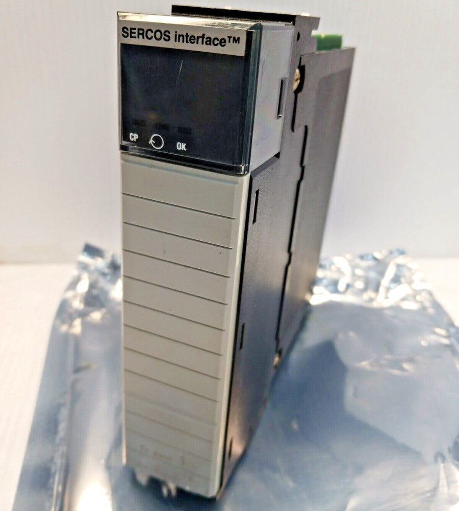 ALLEN BRADLEY 1756-M08SE/B 8 AXIS SERCOS INTERFACE MODULE F/W 12.6 REFURBISHED